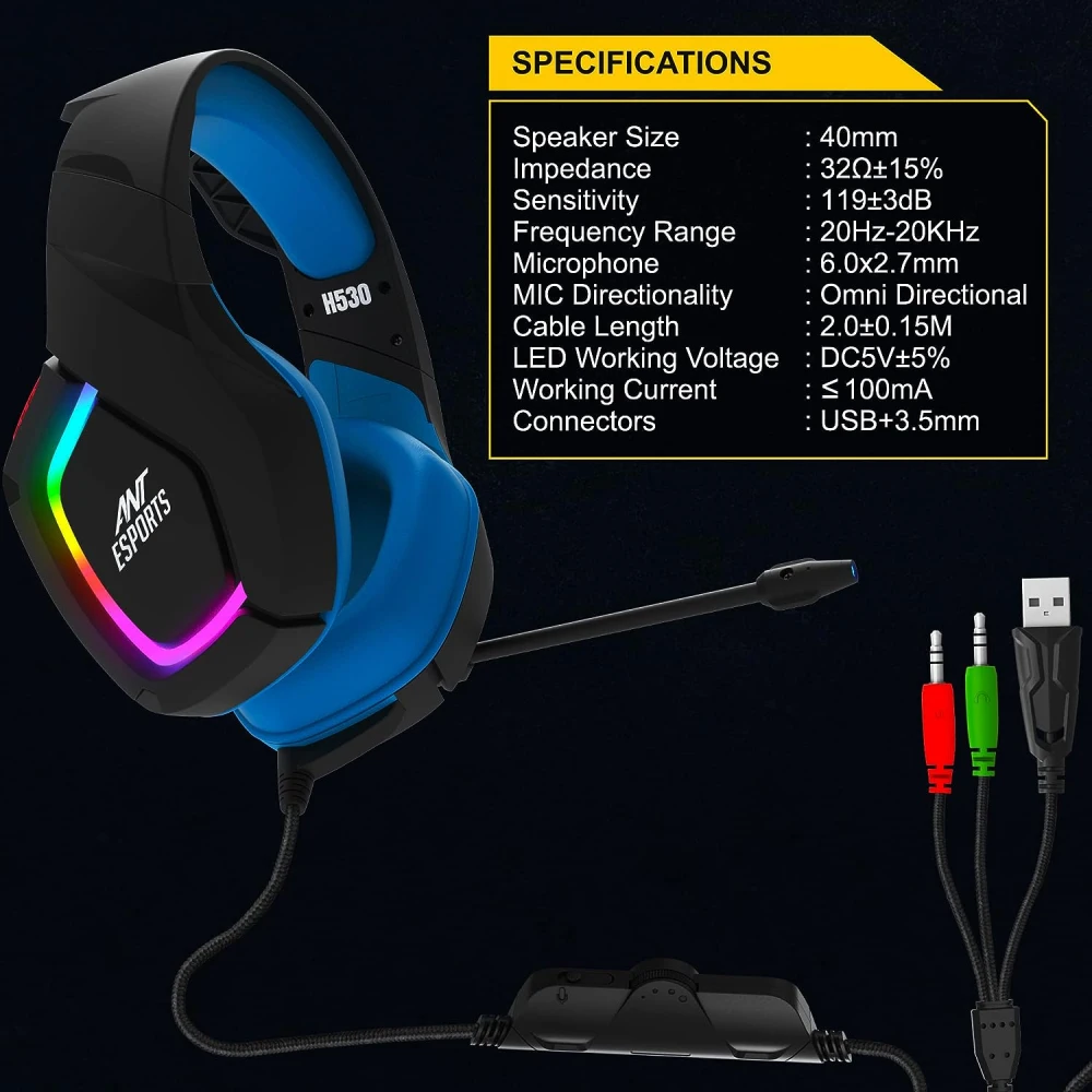 Ant Esports Wired Gaming Headphone H530 view 5